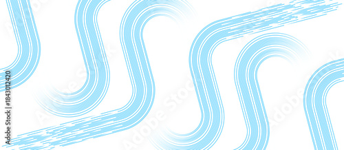 Abstract blue geometric lines background. Minimal linear pattern. Modern graphic design. Futuristic technology concept. Suit for poster, banner, business, website, cover, brochure, flyer