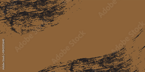  brushes brown color palette with a soft light-to-medium brown background. Curved brown lines