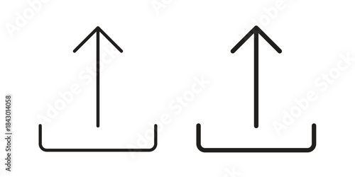 Upload icon for template. Icon vector graphic set