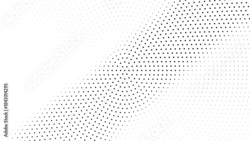 Diagonal halftone dot gradient background for modern posters, tech layouts, website banners, digital branding, abstract design elements vector illustration