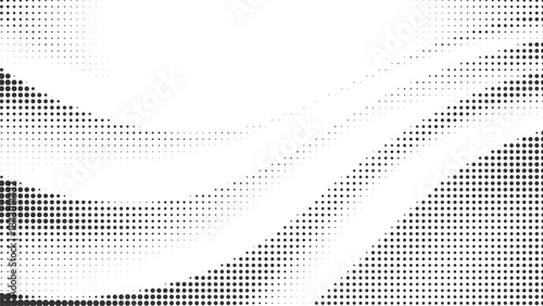 Flowing halftone wave dot background for modern posters, creative branding, web design, abstract digital layouts vector illustration