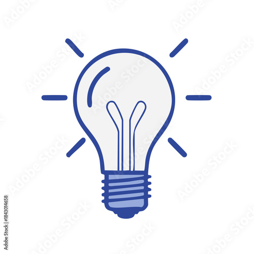 Lightbulb Idea Concept Innovation Creativity Inspiration Inspiration Symbol Icon on White