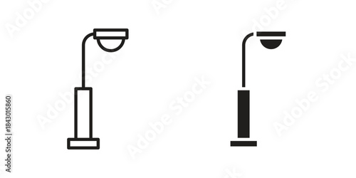 Street light icon pictogram in trendy outline style. icon, sign or symbol.