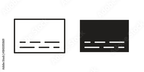 Subtitles icon pictogram in trendy outline style. icon, sign or symbol.