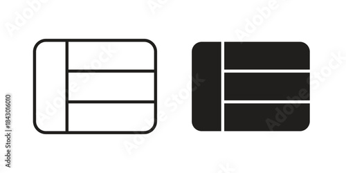Table layout icon pictogram in trendy outline style. icon, sign or symbol.