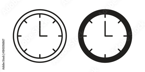 Time fast icon pictogram in trendy outline style. icon, sign or symbol.