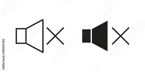 Volume icon pictogram in trendy outline style. icon, sign or symbol.