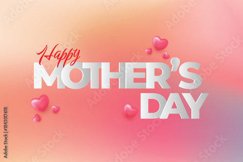 happy mothers day celebration template card background