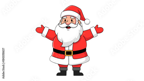 santa claus isolated on white background