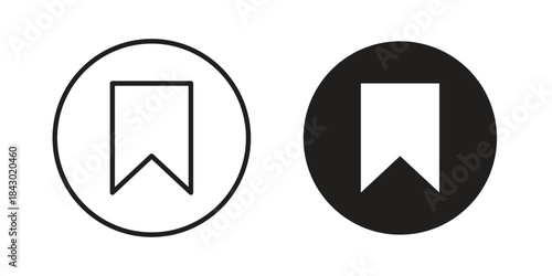 Save post icon in filled, thin line, stroke style for website and apps