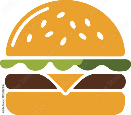Classic Tasty Burger Fast Food Logo