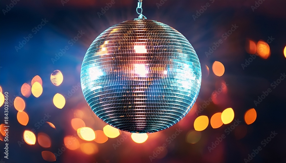 Obraz premium disco ball with lights