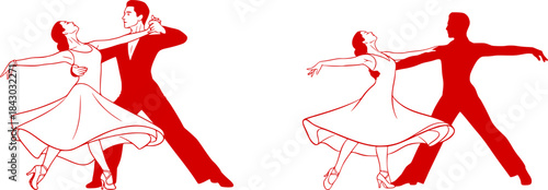 Hand-Lettered Script "Let It Snow" Playful Typography Vector
