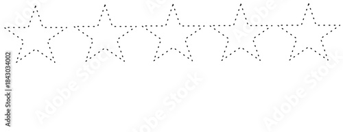 Cute Star Cluster Outline Pattern
