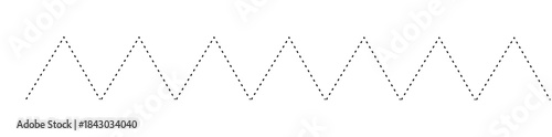 Repeating Zigzag Peaks Tracing Pattern

