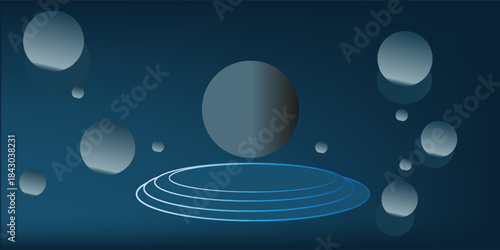 Modern abstract background with gray white gradation elements with the theme of digital technology.