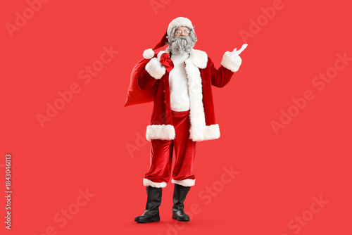 Santa Claus with bag full o...