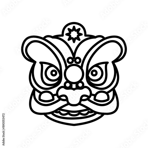 Chinese new year icon design template