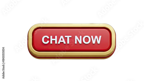 Chat Now Button on White Background