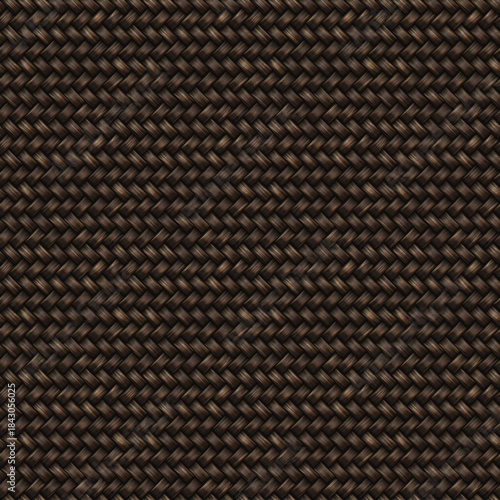 Wallpaper Mural Brown wicker weave texture background, seamless rattan basket pattern, natural fiber, rustic craft, braided cane, textile wallpaper, design mockup. Torontodigital.ca