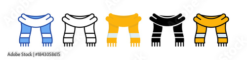 Scarf Icon Multi Style Illustration