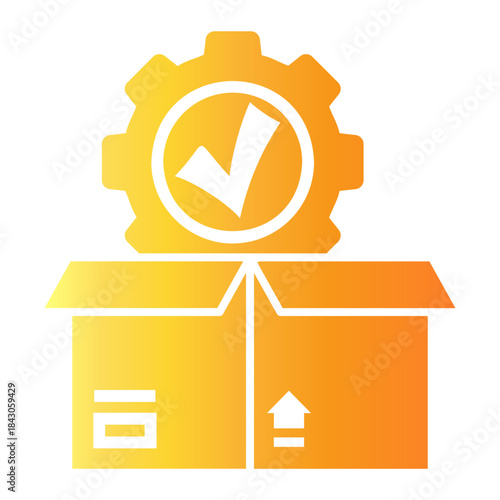 quality control Gradient icon