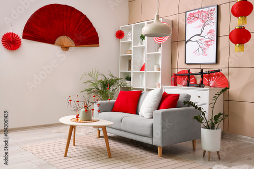Interior of living room wit...