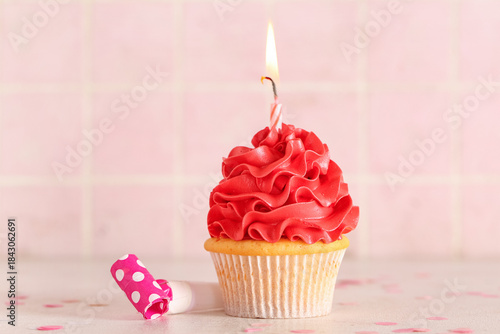 Sweet Birthday cupcake with...