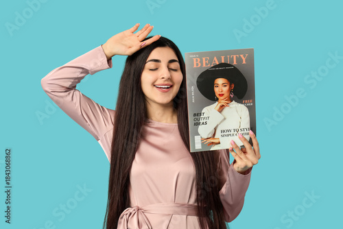 Beautiful young happy woman...