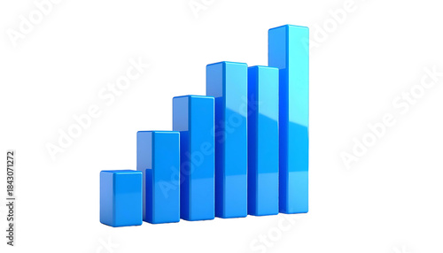 Blue 3D bar chart rising upwards, showing increasing values, against a black background Free Download Blue 3D bar chart rising upwards, showing increasing values, against a black background - GFXLoad