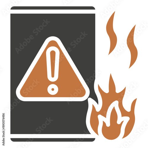 Emergency Dual Tone Icon Mini Illustration, Use For Modern Concept, Print, Ui, Ux Kit, Web And App Development. Vector Related To Firefighter, Rescue And More