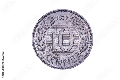 alte dänische zehn Kronen-Münze
