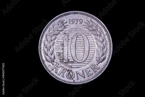 alte dänische zehn Kronen-Münze
