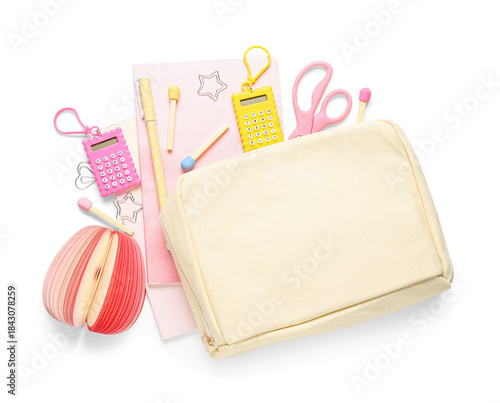 School pencil case with not...