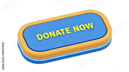 Donate Now Button: Call to Action for Charity or Fundraising