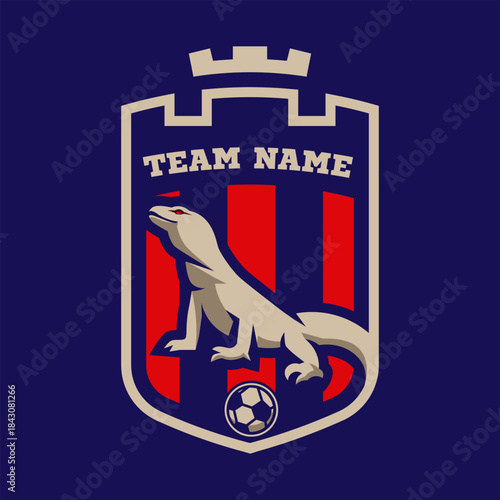 Komodo dragon soccer logo
