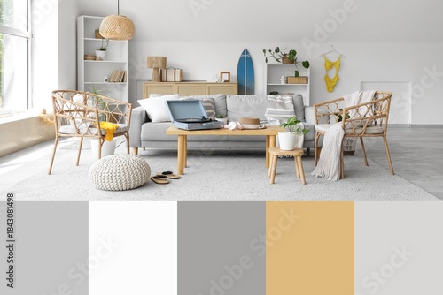 Interior of living room wit...