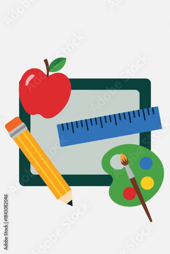 Educational and Art Supplies Collection for Learning and Creative Endeavors