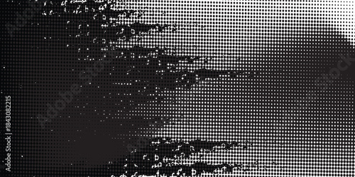 Black brush strokes and dots. Creative brush strokes isolated on a white background, freehand drawing. Uneven strokes with jagged edges. Vector illustration.