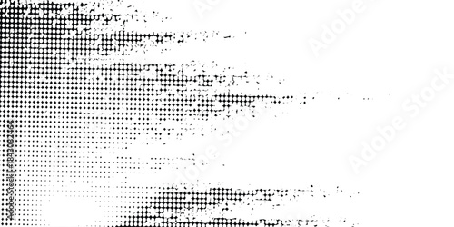 Black brush strokes and dots. Creative brush strokes isolated on a white background, freehand drawing. Uneven strokes with jagged edges. Vector illustration.