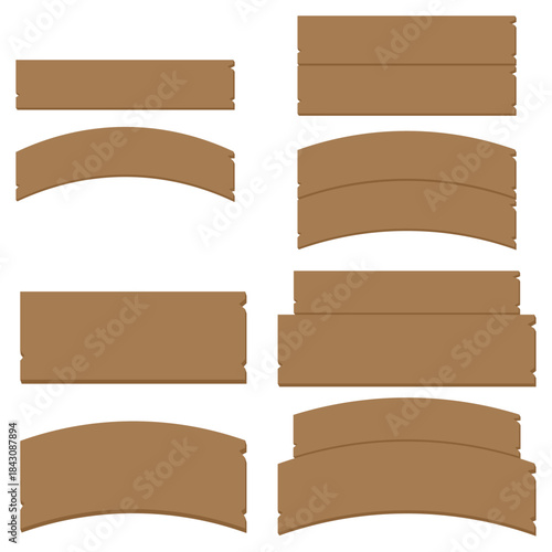 シンプルな木板のフレームセット