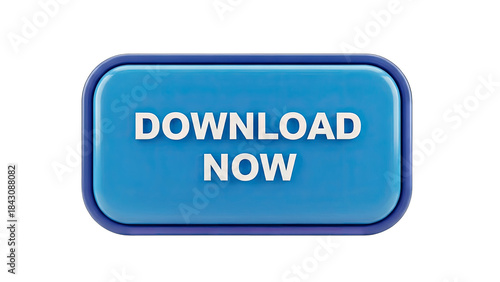 Download Now Button: Clickable Web Element on White Background