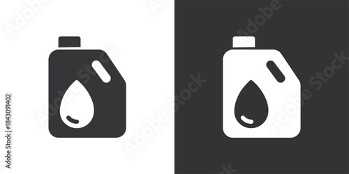 Oil Canister icon. Solid glyph series icon