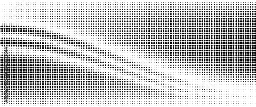 Dotted halftone gradient texture. Fading polka dot background. Repeated dots gradation pattern background. Black vanishing comic pop art overlay backdrop.