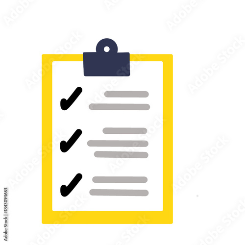 clipboard with paper notes