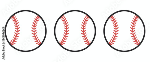 Baseball Ball Icon, a clean vector symbol featuring a classic sports illustration