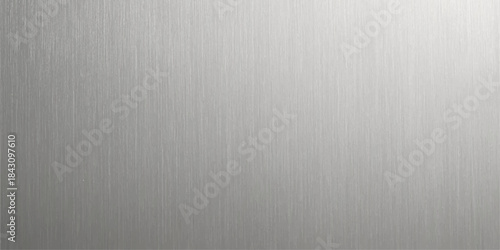 Brushed metal texture of stainless steel aluminum alloy surface with silver reflection and metallic pattern background