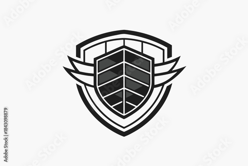shield crest solar energy protection icon