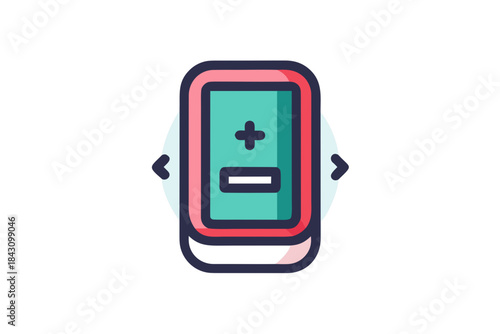 mobile device with back arrow