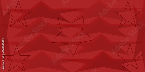 Red line with white architecture futuristic background minimal concept vector illustration subtle design.